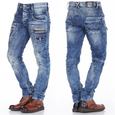 CIPO & BAXX kalhoty pánske C-1178 regular fit L:32 jeans džínsy