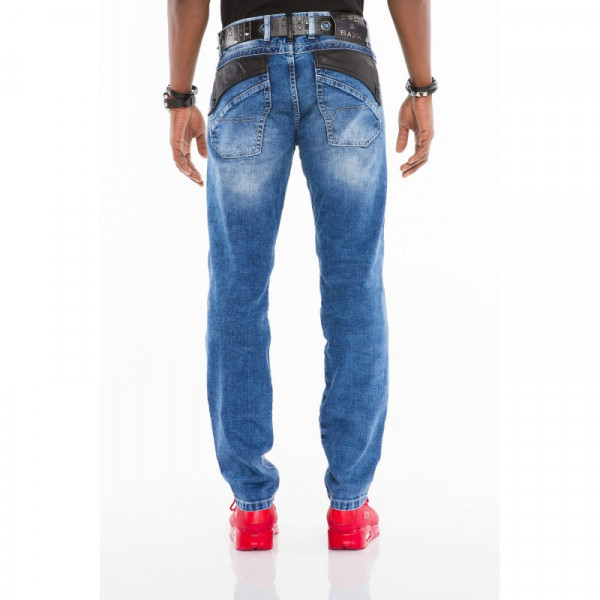 CIPO & BAXX kalhoty pánske CD461 slim fit L:34 jeans džínsy