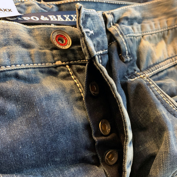 CIPO & BAXX kalhoty pánské C-1178 L:34 regular fit jeans džíny