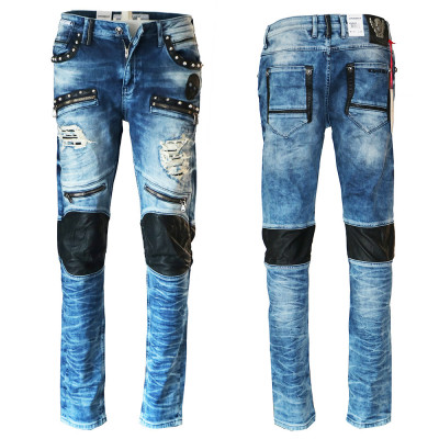 CIPO & BAXX kalhoty pánské CD342 L:34 slim fit jeans džíny