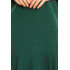 228-2 LUCY - plisowana wygodna sukienka - ZIELEŃ BUTELKOWA