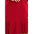 228-4 LUCY - plisowana wygodna sukienka - BORDOWA