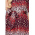287-21 SOFIA Sukienka motyl z wiązaniem w pasie - PANTERKA