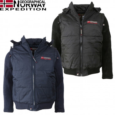 GEOGRAPHICAL NORWAY vesta pánska CRUMBERRY MEN 056 odopínateľné rukávy