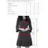 228-3 LUCY - plisowana wygodna sukienka - CZERWONA